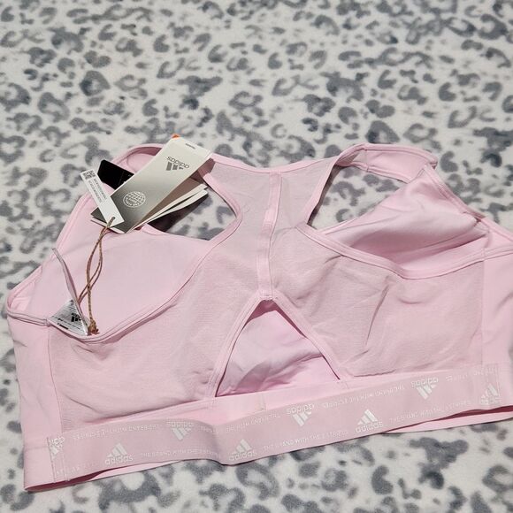 Under Armour Sports Bra Size XL D-DD Pink Medium support - Picture 3 of 13